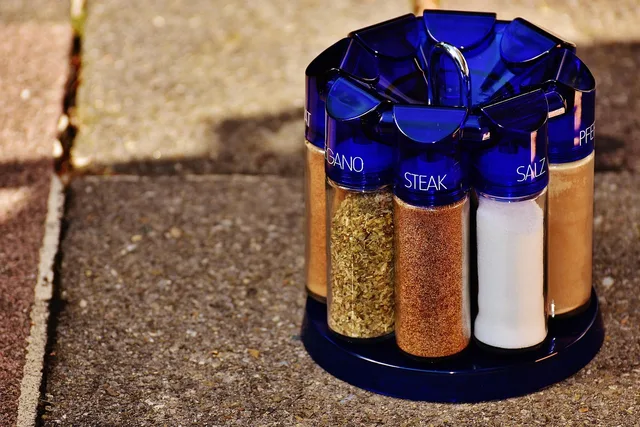 spice rack, cook, spices, preparation, meal, ingredient, kitchen. American spice blends by style family: five value criteria and enforceable label claims