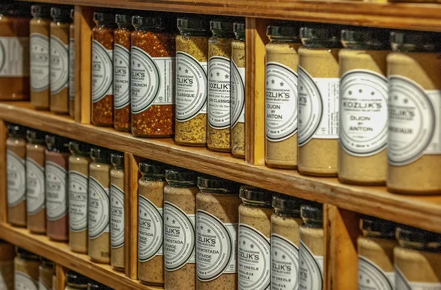 shelf, store, shop, canadian mustard, jars, brown shopping, brown shop, shelf, shelf, store, store, store, store, store, shop, jars, jars. Condiment brand case studies retail: what to ask