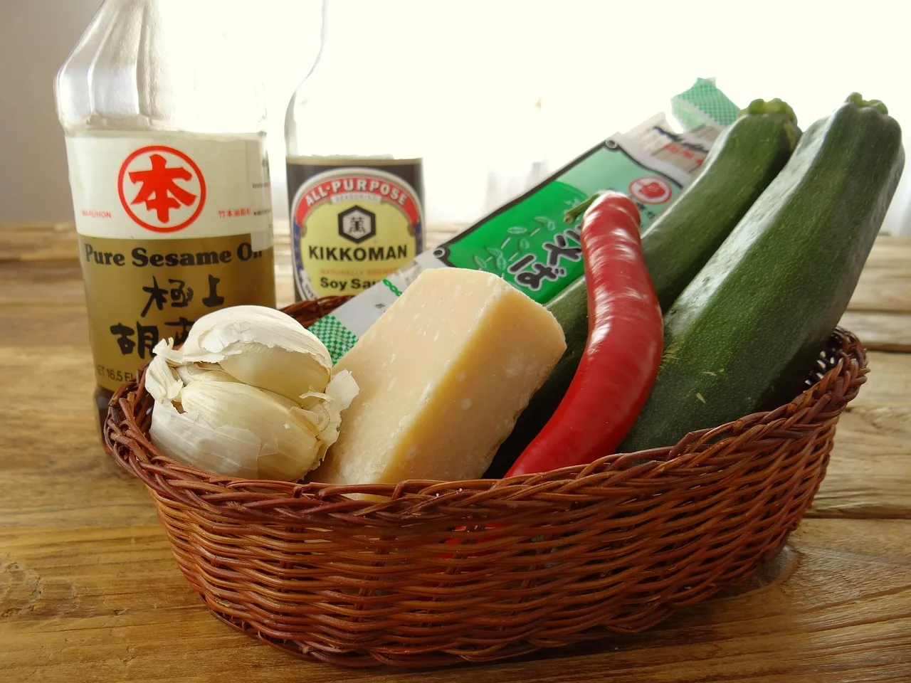 ingredients, zucchini, hot peppers, parmesan, garlic, soba, noodles, sesame oil, soy sauce, sesame oil, sesame oil, sesame oil, soy sauce, soy sauce, soy sauce, soy sauce, soy sauce. Liability Insurance for Hot Sauce Makers: Coverage and Proof
